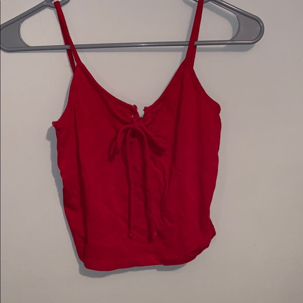 red tank top
